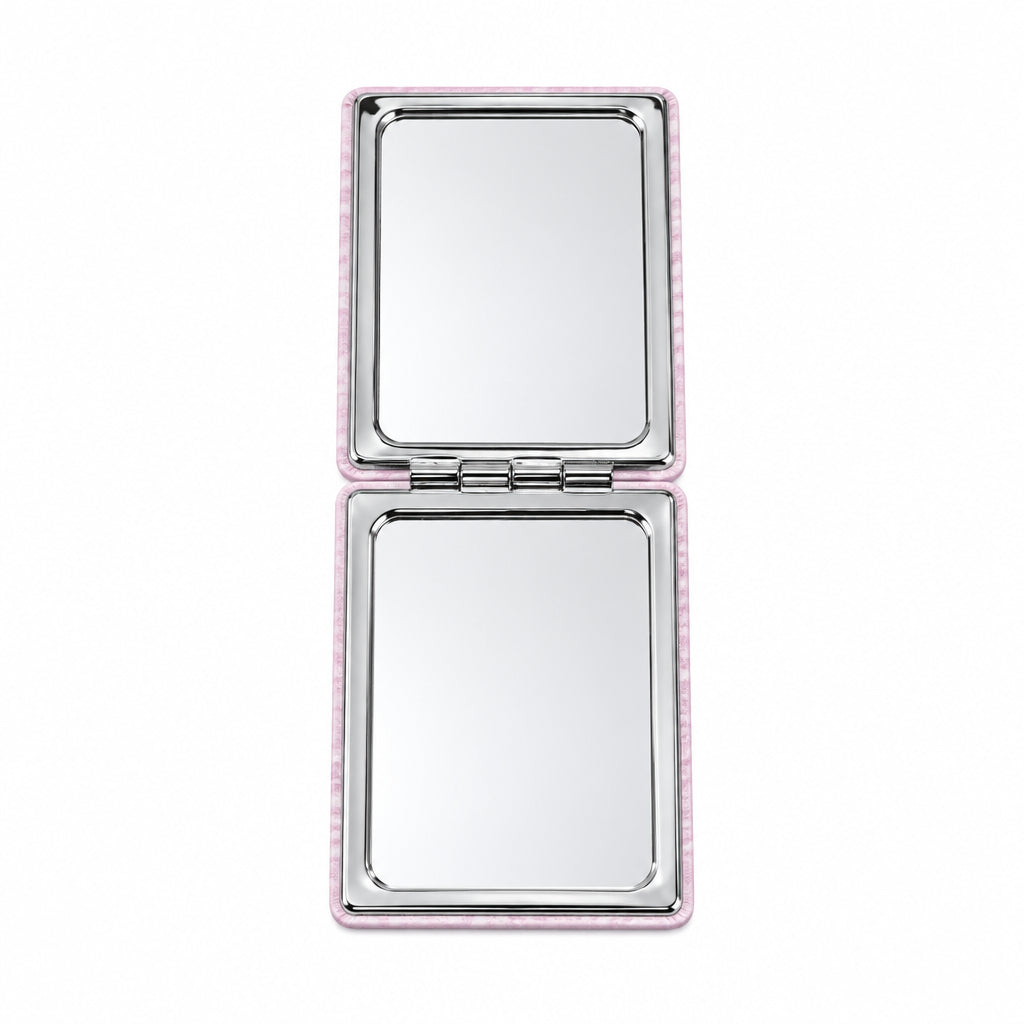 Compact Folding Pocket Mirror – Double-Sided Decorative Cosmetic Mirror