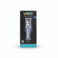 VGR Voyager V-071 Professional Hair Trimmer – Sleek Metallic Cord/Cordless Precision Detail Clipper with T-Blade and Integrated Hanging Loop