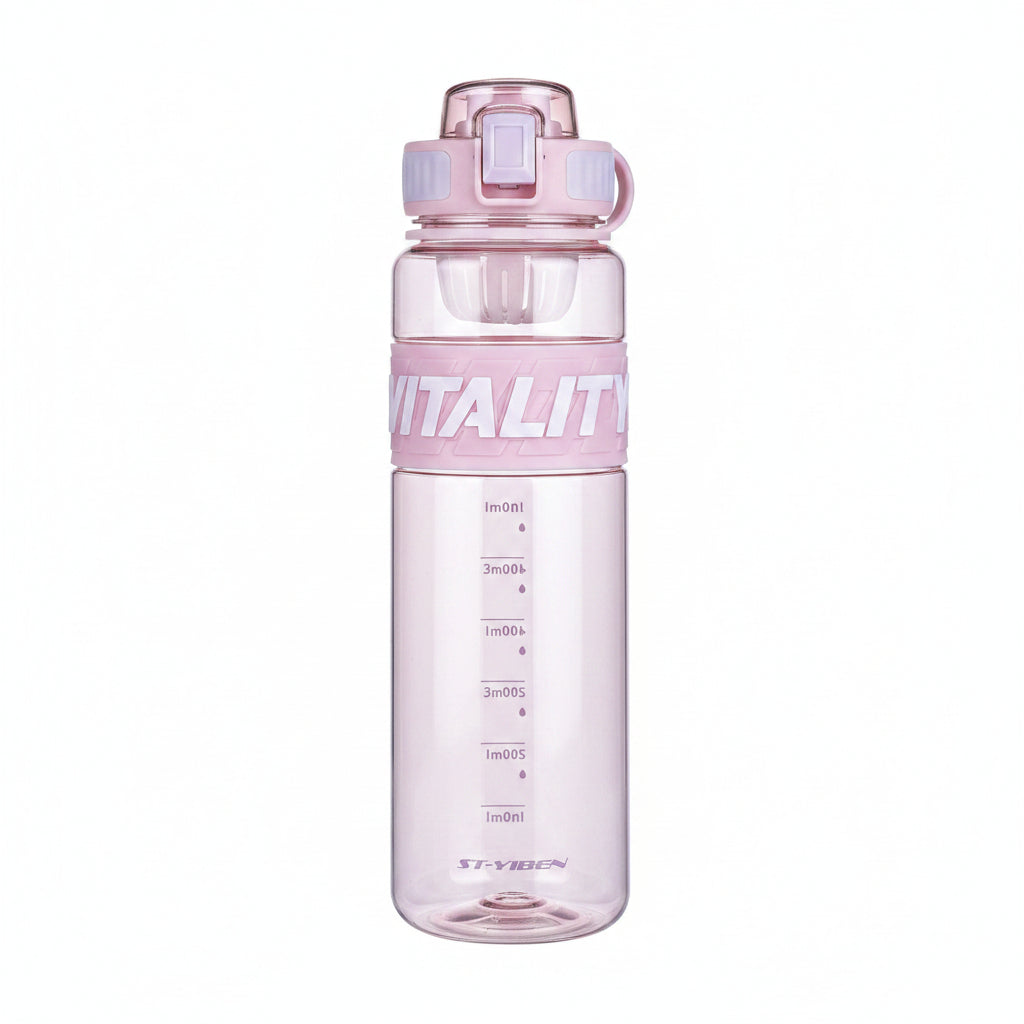 ST-YIBEN Vitality 1000ml Leak-Proof Sports Water Bottle - Large Capacity Gym, Fitness & Outdoor Hydration Bottle with Time/Volume Markers