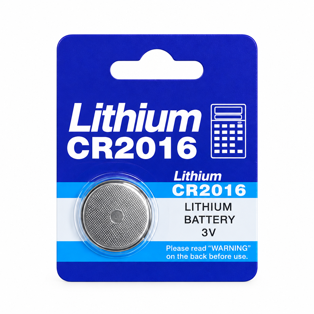 Lithium CR2016 3V Coin Cell Battery