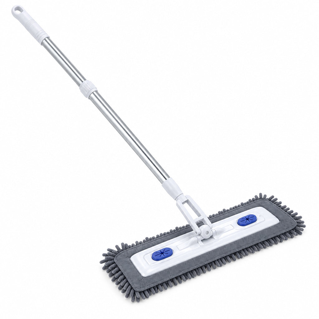 Multi-Functional Dust Mop and Microfiber Duster Cleaning Set – Extendable Handle Flat Floor Mop