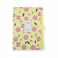 Banner Year Breezy Windy Accordion Folder – Yellow Floral Document Organizer with Snap Closure