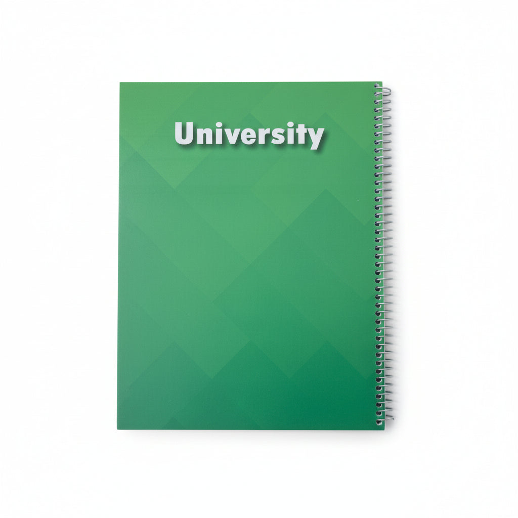 University cartoon cover Wire-Bound Spiral Notebook 192 pages - arabic lines
