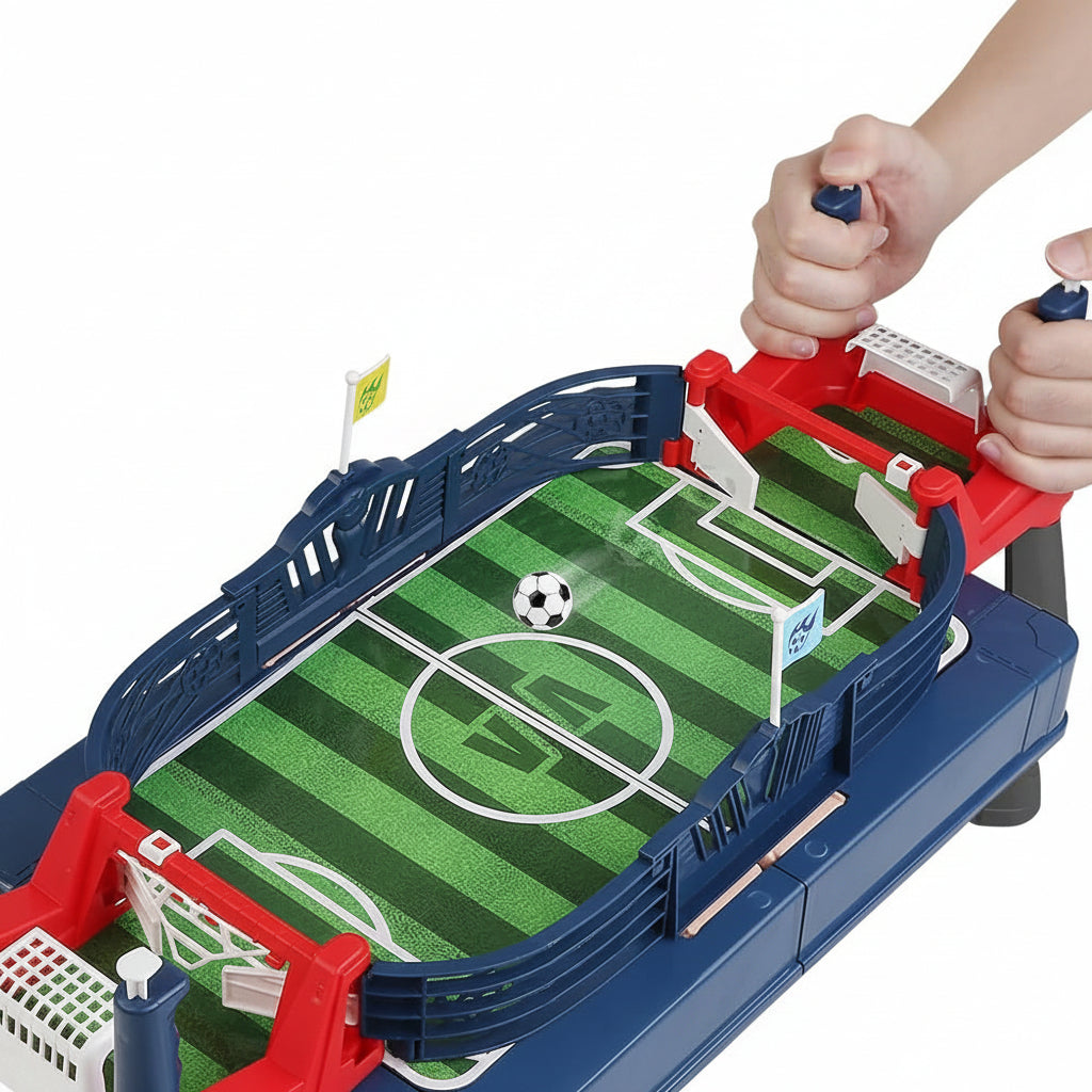 Portable Table Football Game Set – 2-in-1 Foldable Suitcase Bouncy Soccer Battle Board