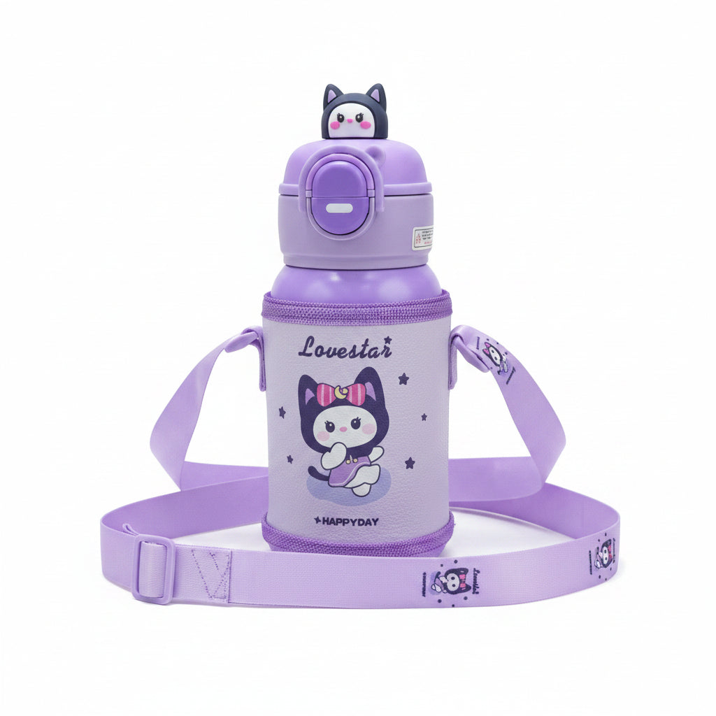 Happyday Kids Insulated Water Bottle 500ml - Purple