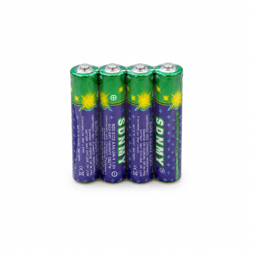 SDNMY Batteries AAA – Carbon Zinc Battery Set 4-Pack
