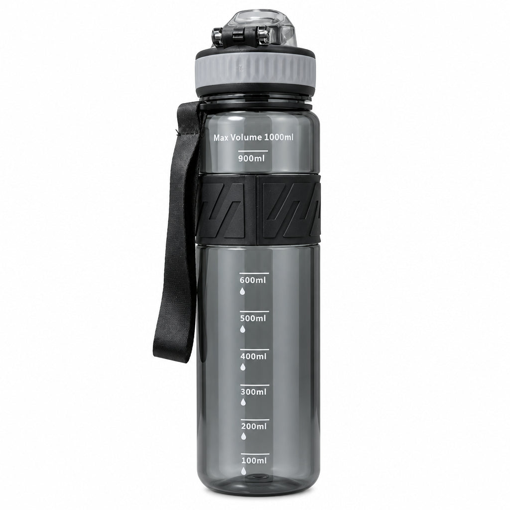 ST-YIBEN Vitality 1000ml Leak-Proof Sports Water Bottle - Large Capacity Gym, Fitness & Outdoor Hydration Bottle with Time/Volume Markers
