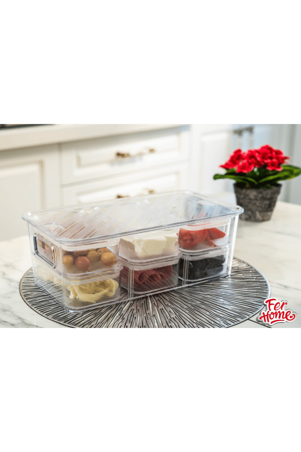 Fer Home Queen 7-Piece Leakproof Breakfast Organizer Set