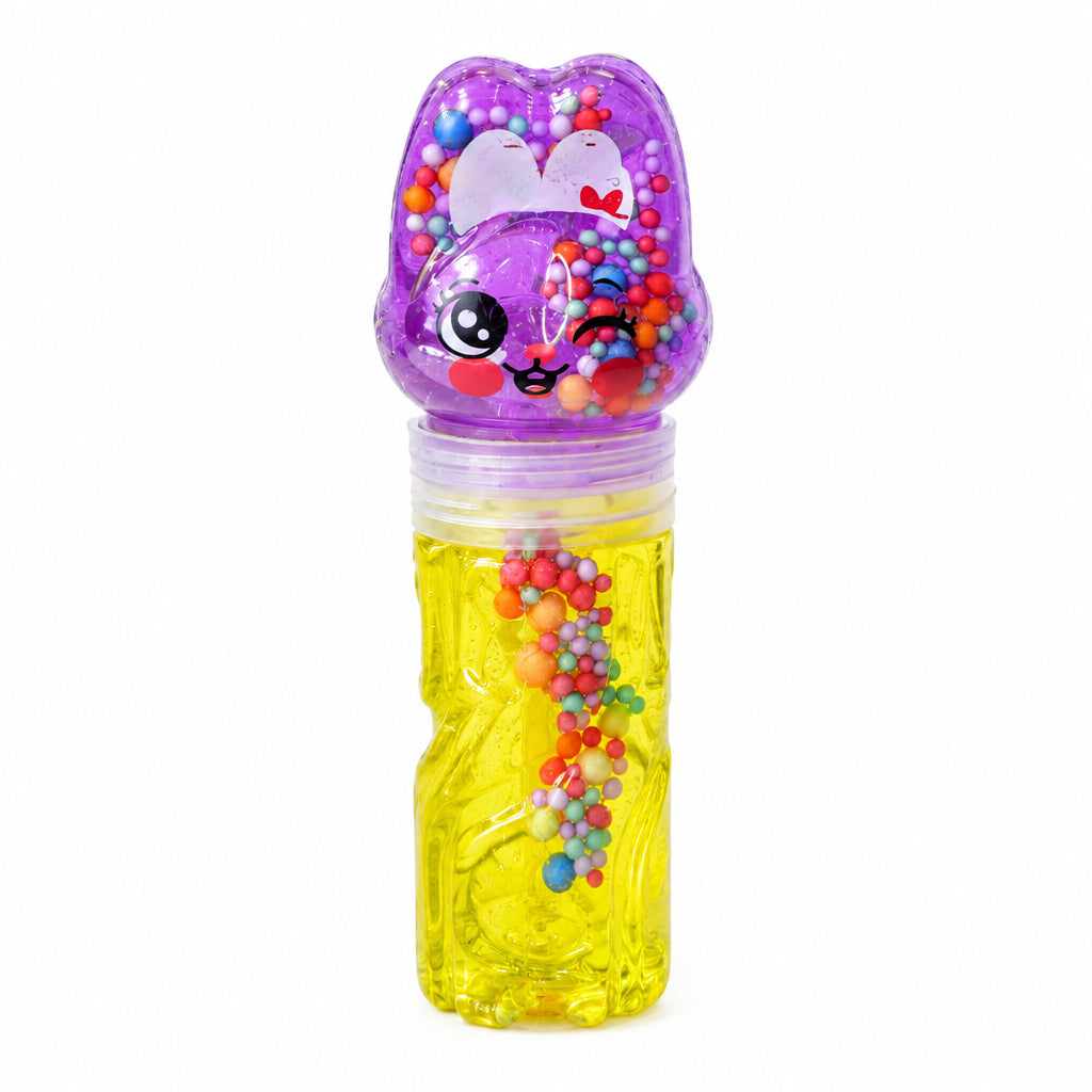 Crystal Mud Slime Toy with Cartoon Character Container – Assorted Colors