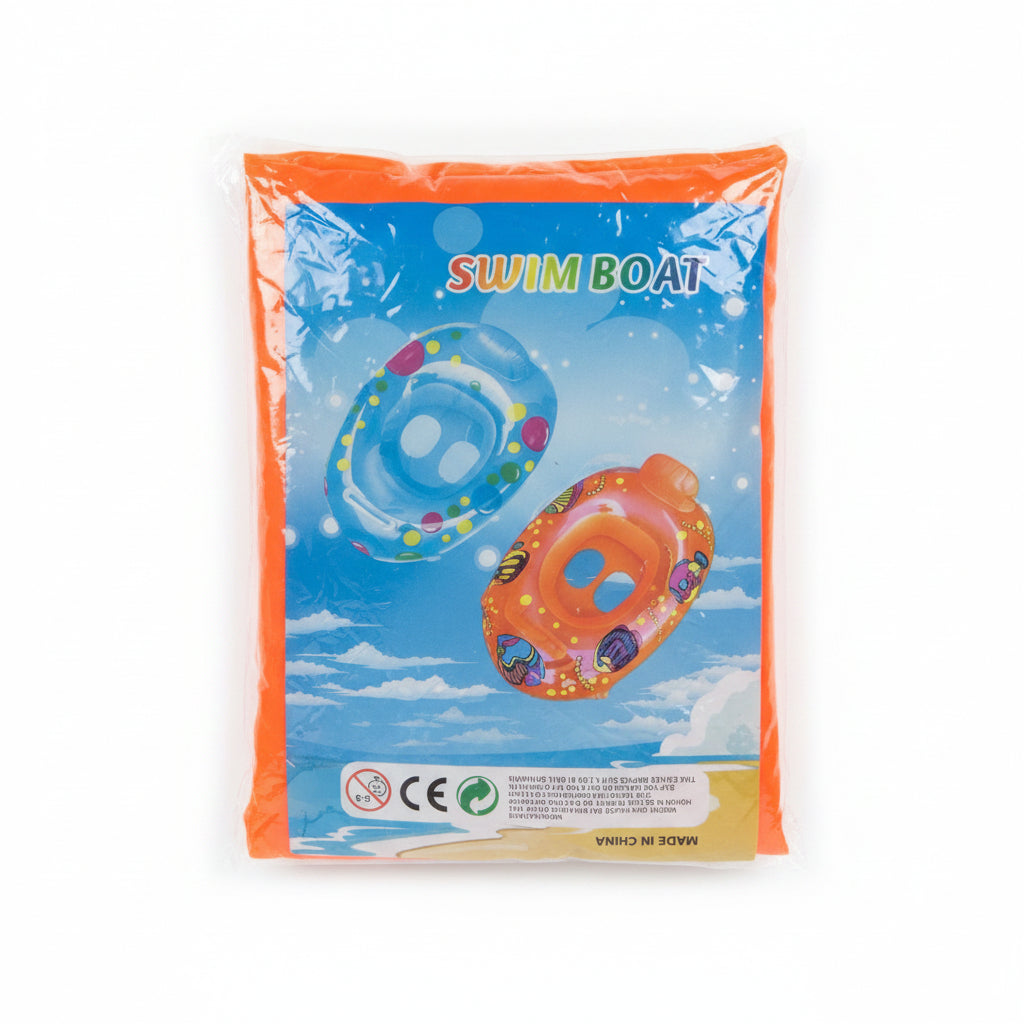 Inflatable Baby Swim Boat Trainer with Safety Seat