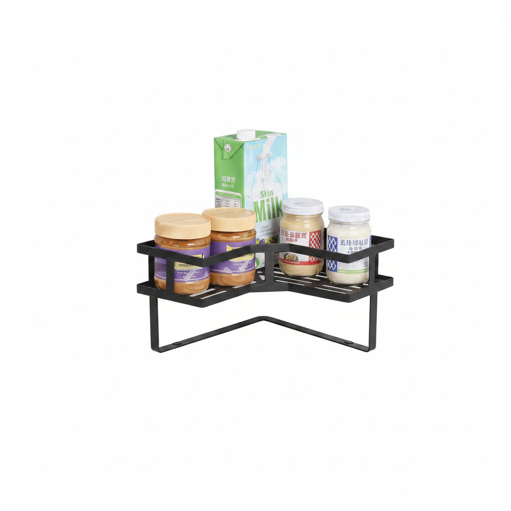Premium L-Shaped Corner triangle Floating Shelf for Kitchen & Bathroom