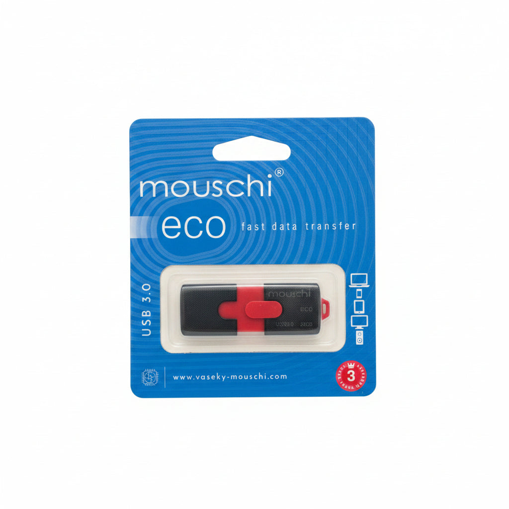 Mouschi Eco 32GB USB 3.0 Flash Drive - High-Speed Thumb Drive, Fast Data Transfer Memory Stick for Laptops, Computers, Tablets, and Mobile Devices