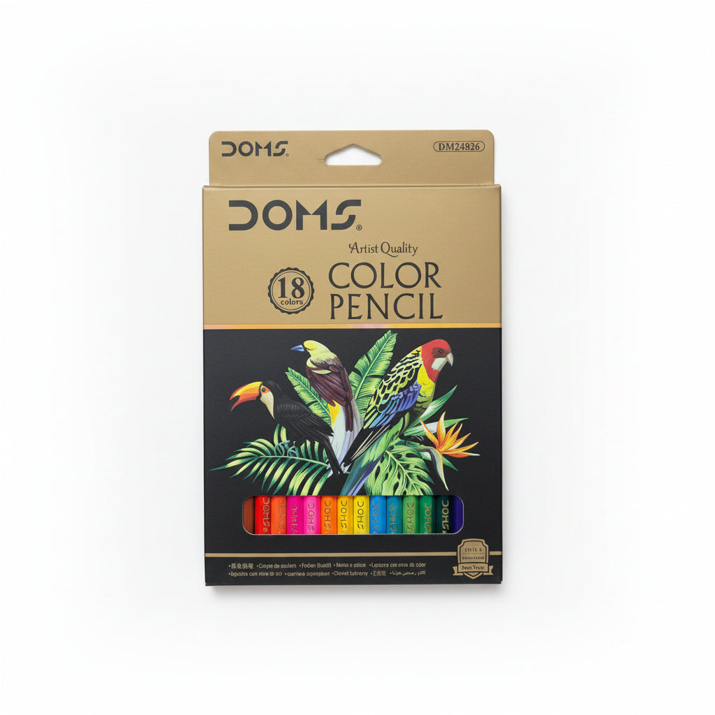 DOMS Artist Quality 18-Color Pencil Set