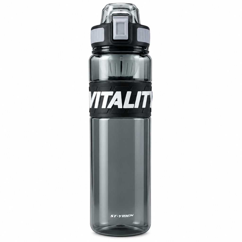 ST-YIBEN Vitality 1000ml Leak-Proof Sports Water Bottle - Large Capacity Gym, Fitness & Outdoor Hydration Bottle with Time/Volume Markers