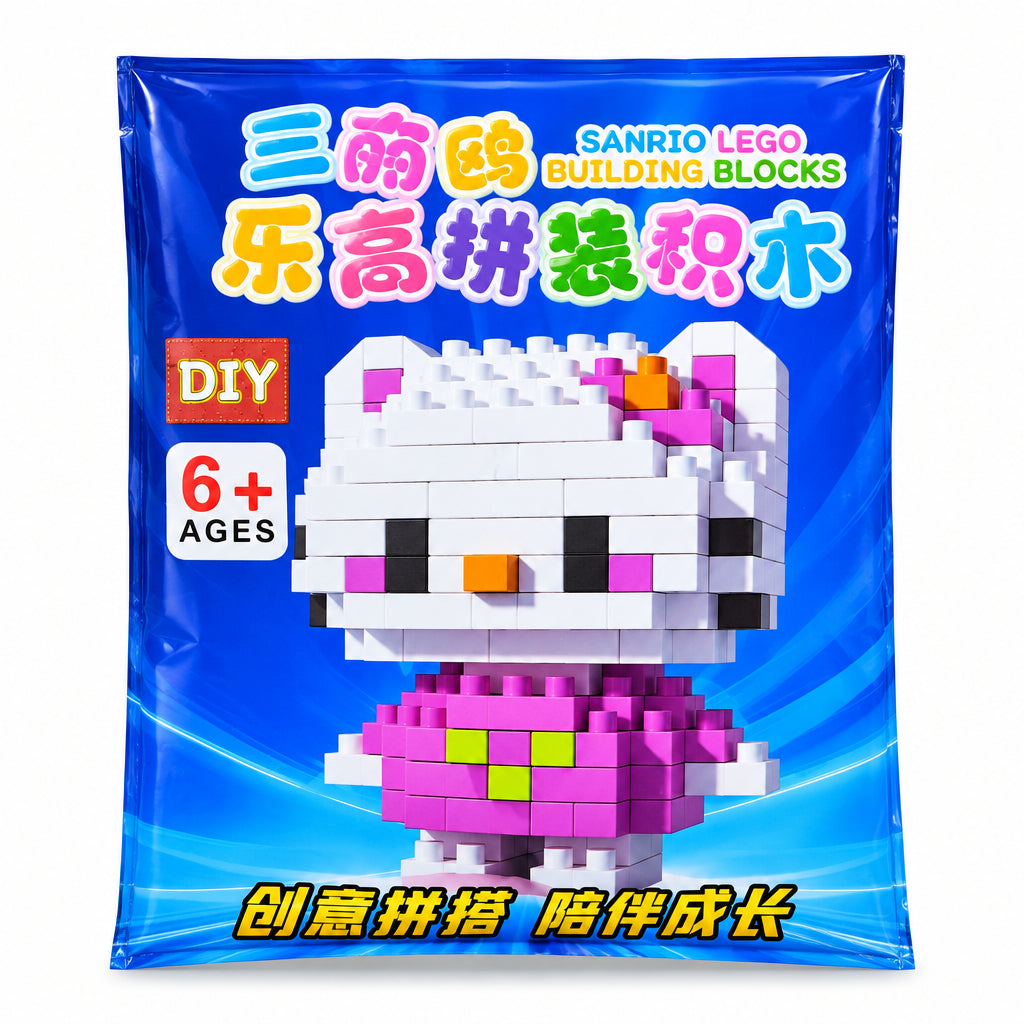 Sanrio Lego Building Blocks 6+ – DIY Character Construction Set