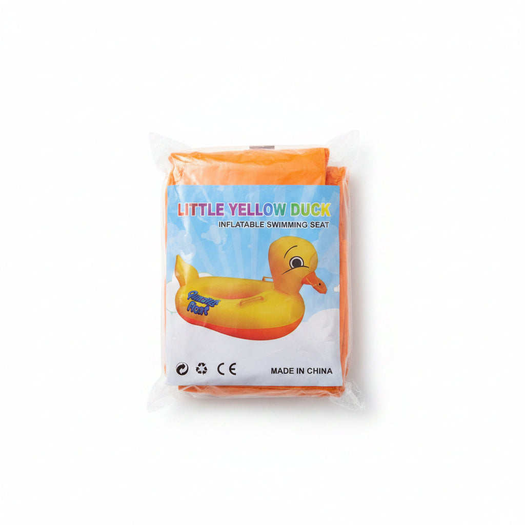 Little Yellow Duck Inflatable Swimming Seat – Fun Pool Float for Kids