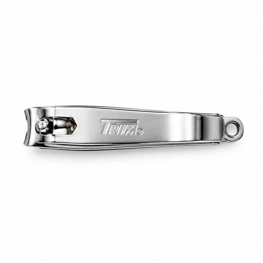 TRIM Precision Nail Clipper - Heavy Duty Stainless Steel Fingernail Clipper with Integrated Nail File (1 Piece)