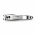 TRIM Precision Nail Clipper - Heavy Duty Stainless Steel Fingernail Clipper with Integrated Nail File (1 Piece)