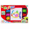 Mushroom Nail Peg Board Puzzle – Educational Creative Mosaic Toy Set