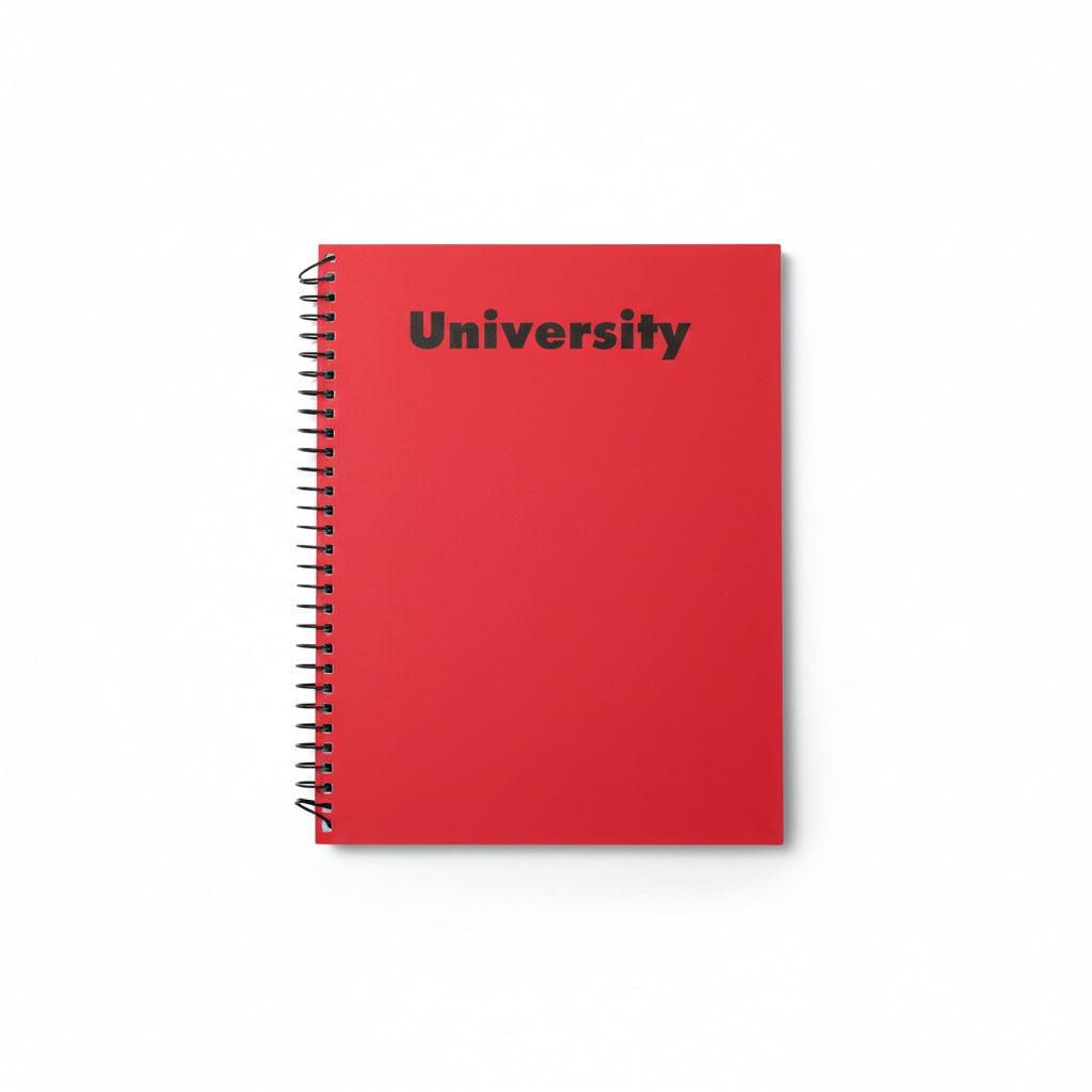 University Cartoon Cover 384 pages Grid Spiral Notebook - square lines