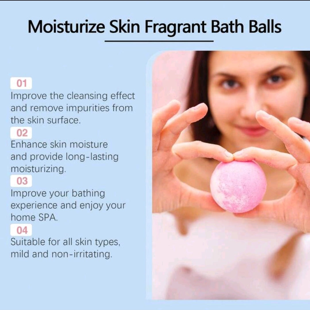 JAYSUING Moisturizing Fragrant Bath Bomb Set (6-Pack)