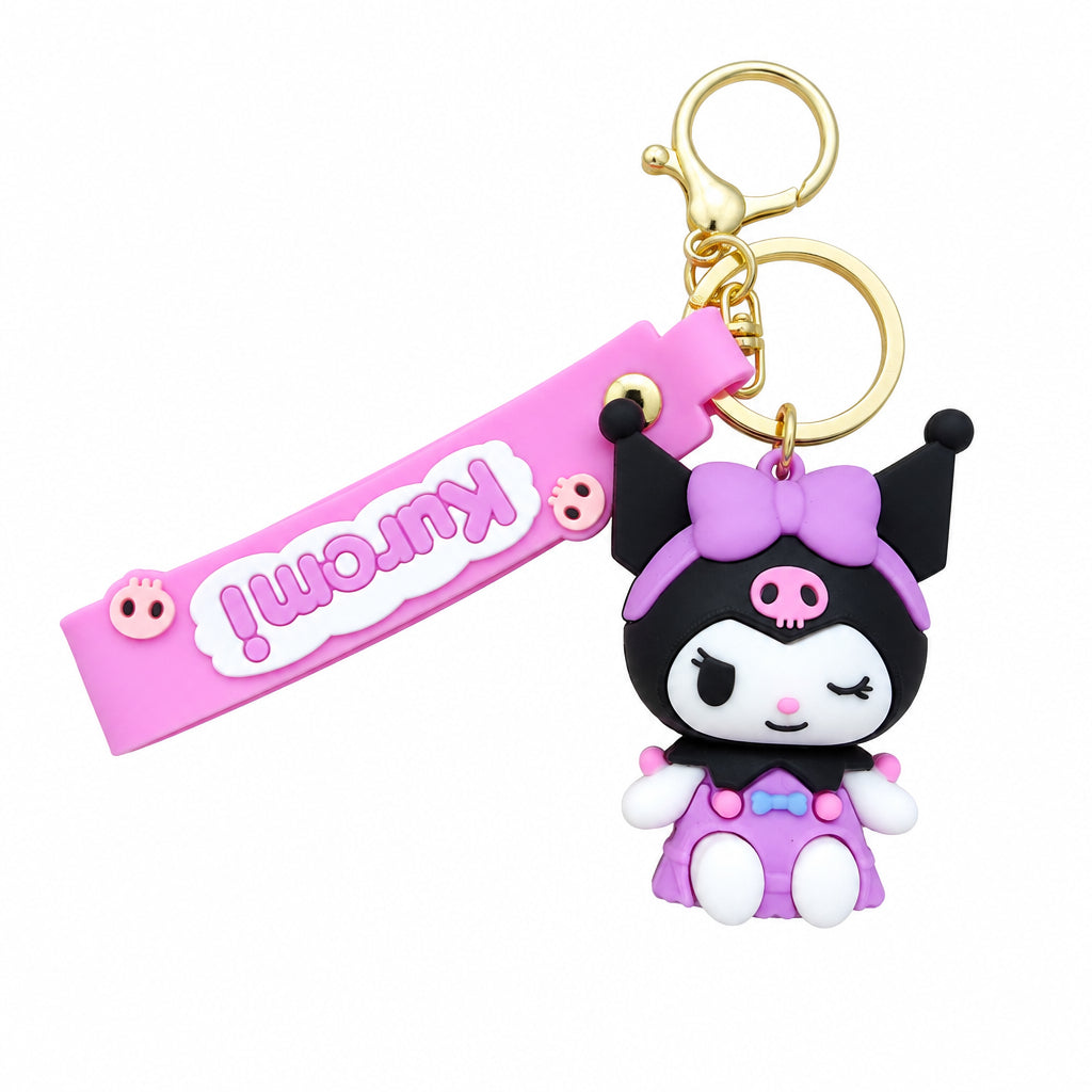 Cartoon Character Silicone Keychain