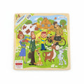 Classic Cartoon Wooden Jigsaw Puzzle for Toddlers. Early Learning Interlocking Board Toy for Spatial & Cognitive Development