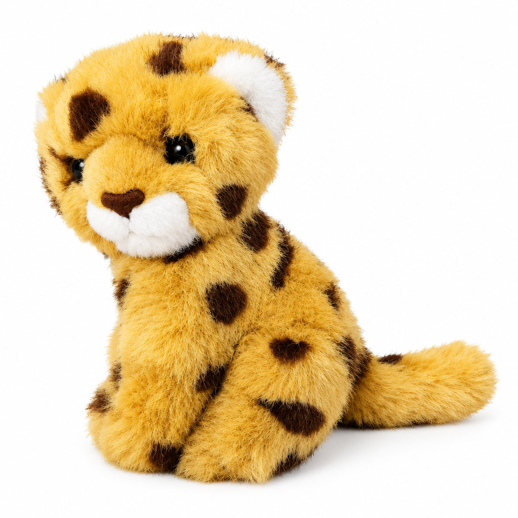 Cuddly Leopard Cub Plush – Soft Stuffed Safari Animal Toy