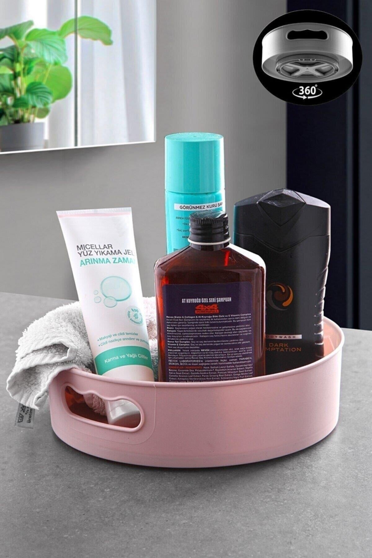 Uydas 360° Rotating Multi-Purpose Organizer Tray – Lazy Susan for Kitchen, Bathroom & Vanity