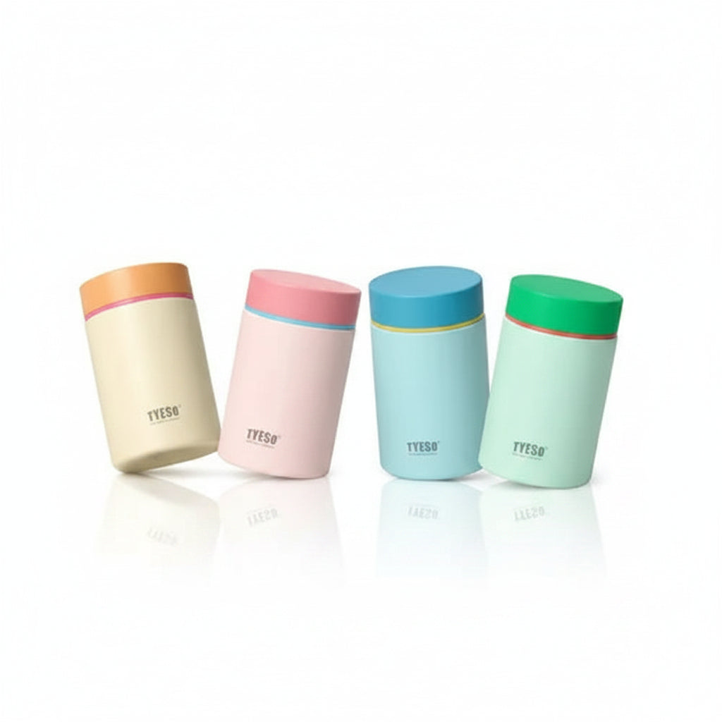 TYESO 200ml Vacuum Insulated Food Jar - Stainless Steel Thermos Lunch Box & Leakproof Thermal Container for Kids & Travel