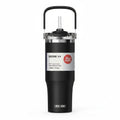 DODGE Premium Stainless Steel Vacuum Insulated Sports Travel Tumbler – Large 1200ml / 42.2oz Thermal Water Bottle with Dual-Function Straw Lid and Heavy-Duty Carrying Handle