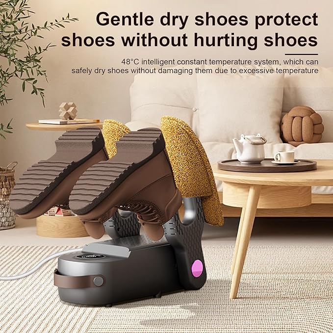4 Arms Shoes Dryer with Timer and Antibacterial Function