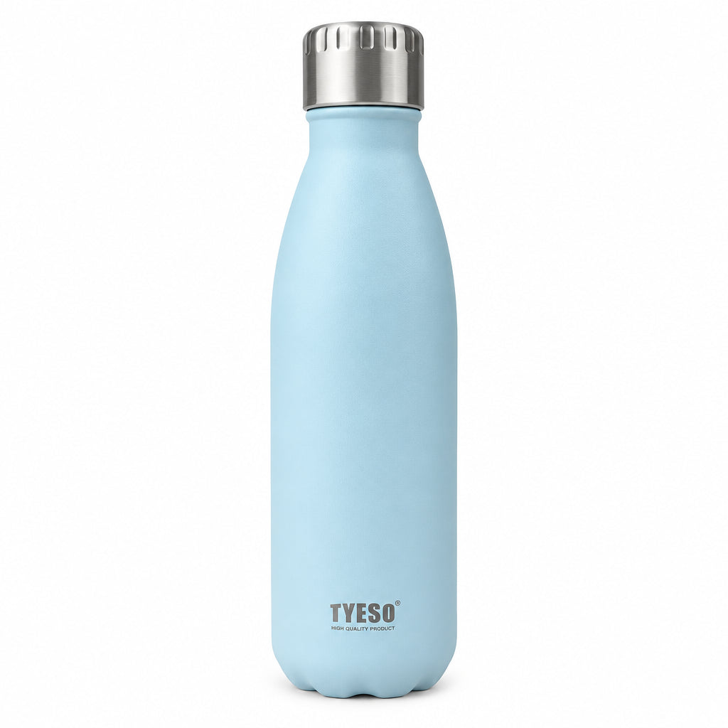 TYESO 750ml Vacuum Insulated Sports Water Bottle - Double-Wall Stainless Steel Thermos Flask, Leakproof Travel Canteen for Gym, Cycling & Hiking