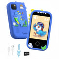 Kids Touchscreen Smart Phone Toy – Interactive Educational Play Mobile Phone with Digital Camera, Music Player, Learning Games, and Shockproof Protective Case