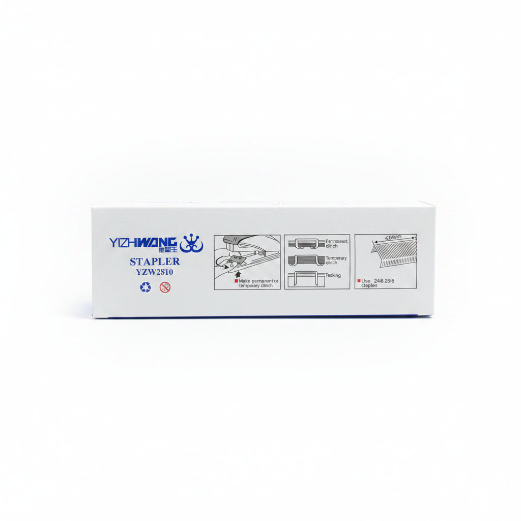 Yizhiwang Heavy-Duty Desktop Stapler – Ergonomic 25-Sheet Capacity Office Stapler (YZW 2810)