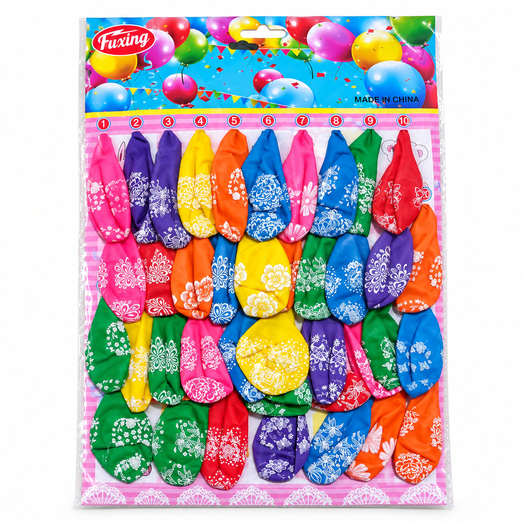 Assorted Gift & Celebration Printed Latex Balloons – Festive Party Decor
