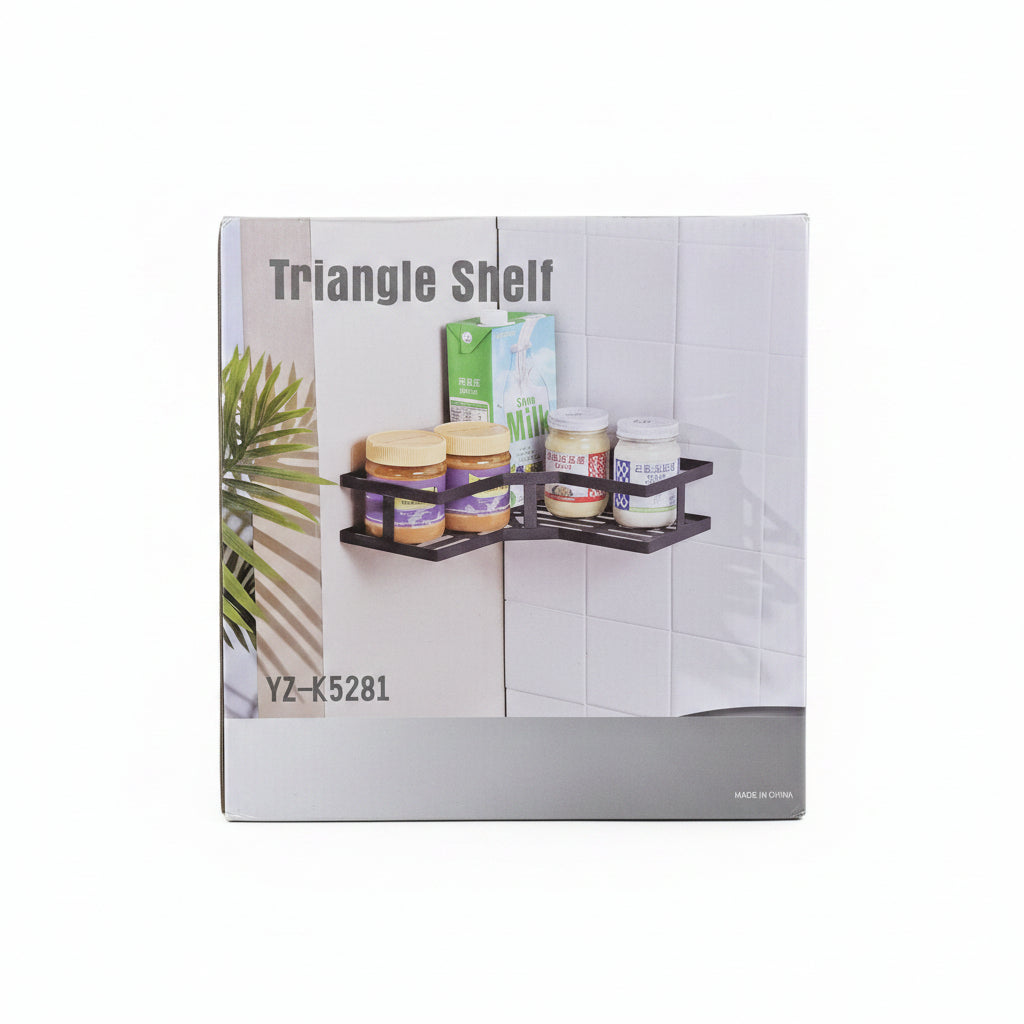 Premium L-Shaped Corner triangle Floating Shelf for Kitchen & Bathroom