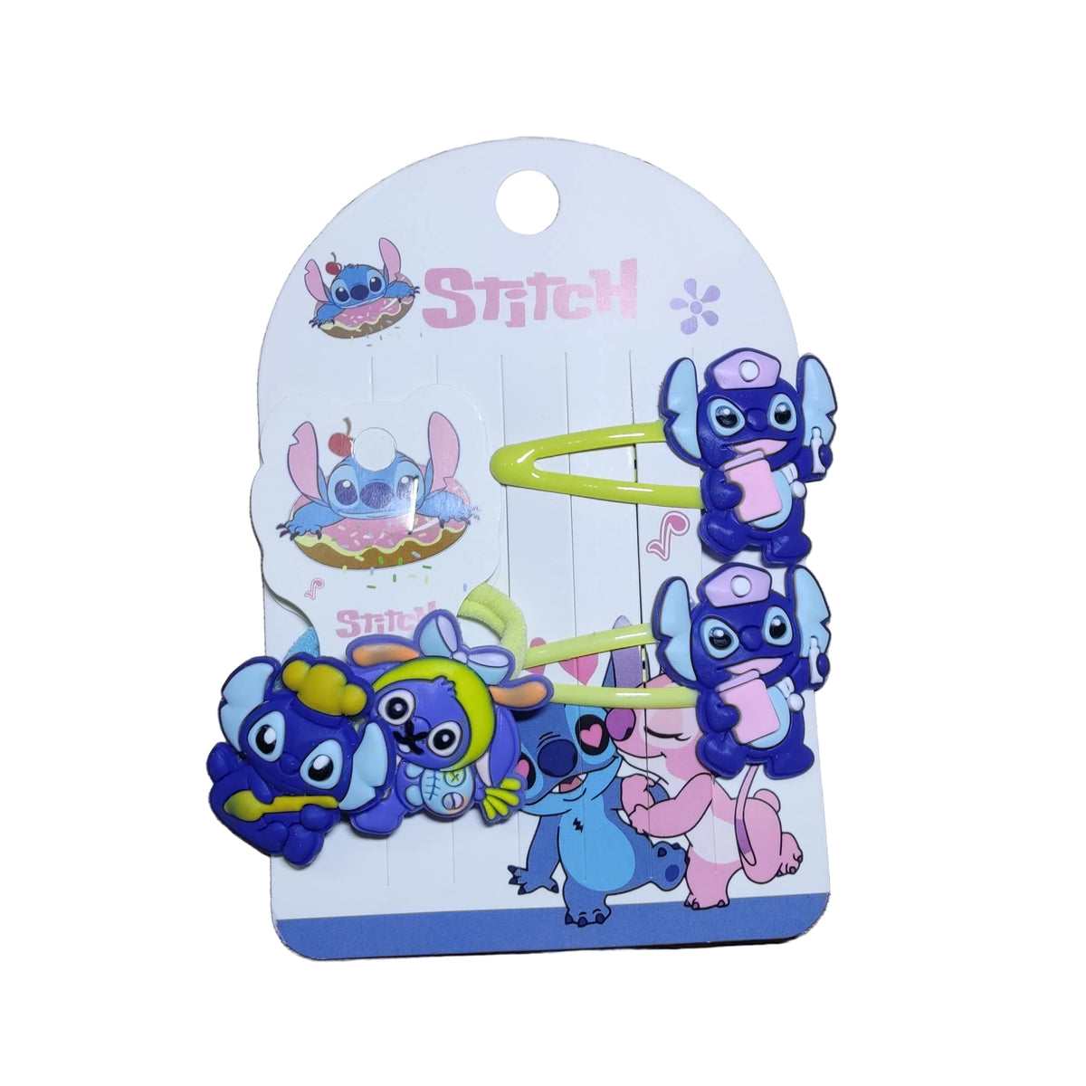 Stitch Theme Cartoon Hair Clip Set – Assorted Character Hairpins and Accessories