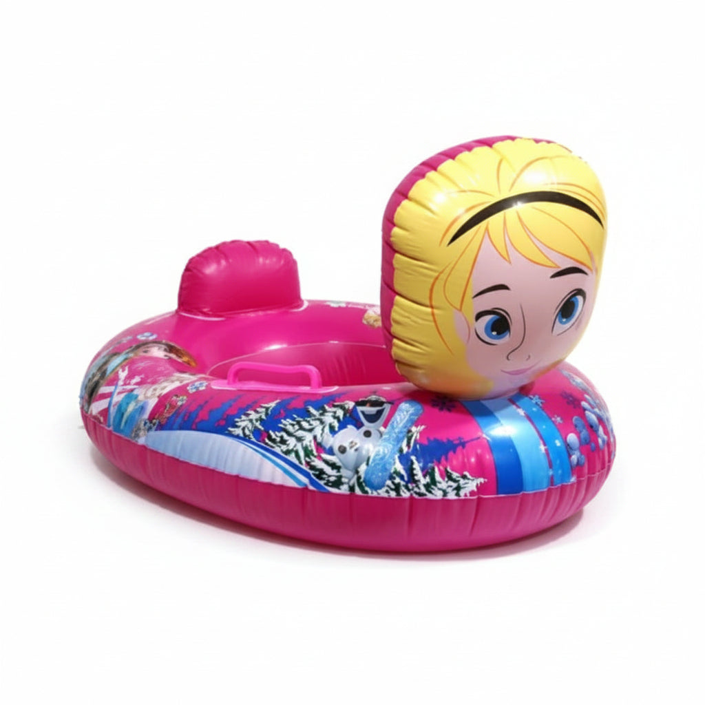 Princess Theme Inflatable Swim Boat – Kids Pool Float with Headrest 26"x22"
