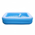 Inflatable Rectangular Swimming Pool – Backyard Kids Water Play Center 120*90*36cm