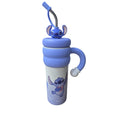 Disney Stitch 850ml Water Bottle with Straw, Carry Handle & Character Lid