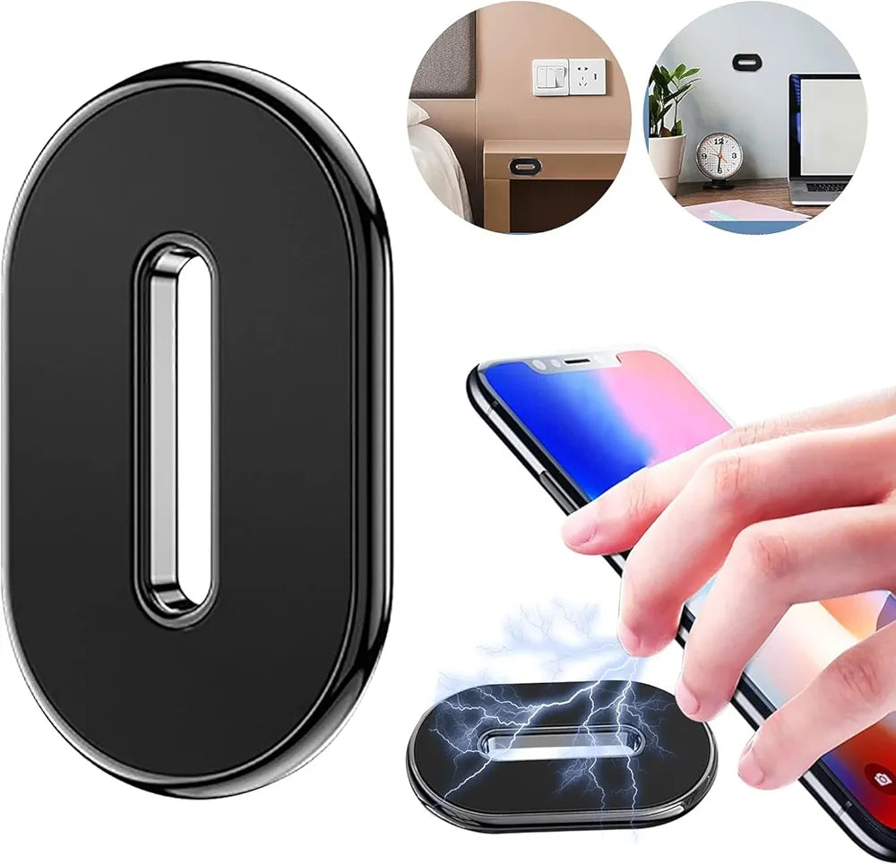 Ultra-Slim Magnetic Car Phone Holder. Universal Multi-Surface Dash & Wall Mount