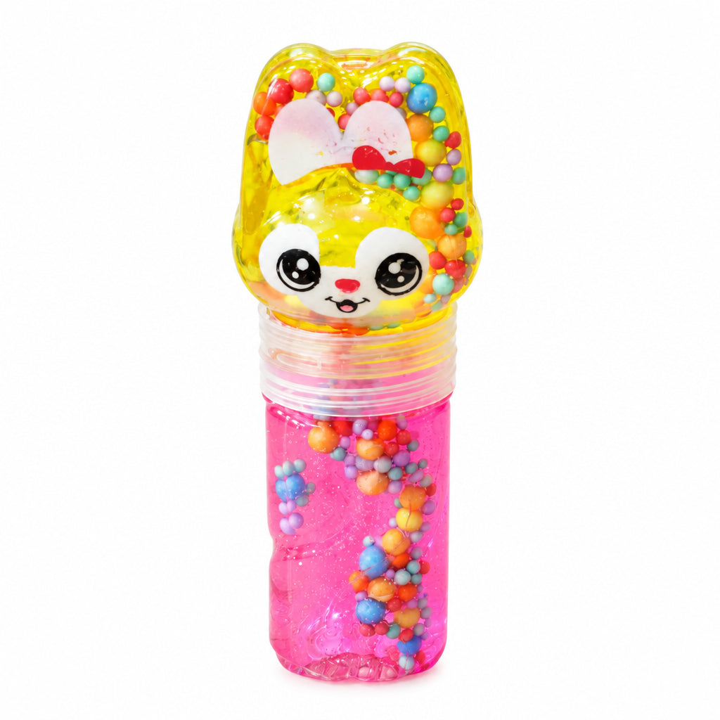 Crystal Mud Slime Toy with Cartoon Character Container – Assorted Colors