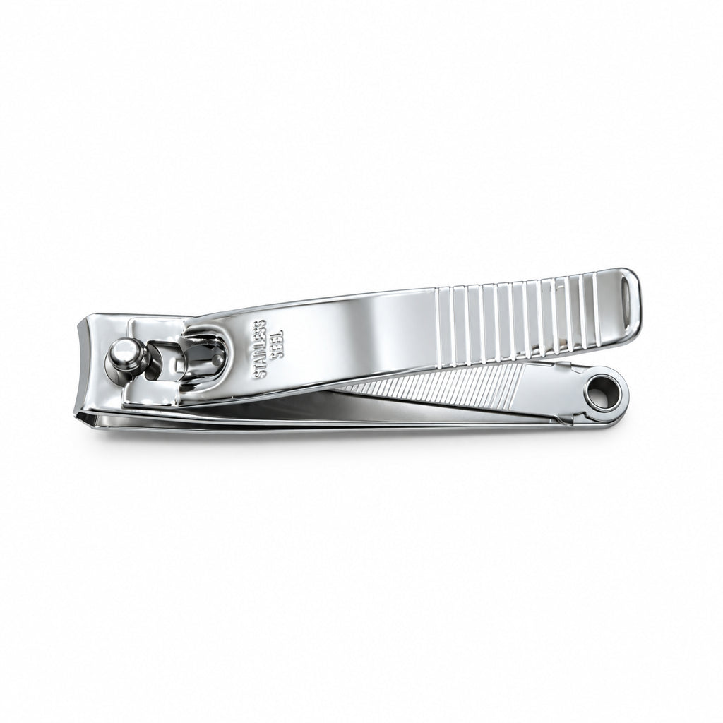 TRIM Precision Nail Clipper - Heavy Duty Stainless Steel Fingernail Clipper with Integrated Nail File (1 Piece)