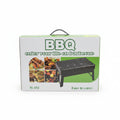 Portable Folding Charcoal BBQ Grill – Compact Outdoor Barbecue Set with Reinforced Wire Mesh Grate, Heat-Resistant Frame, and Integrated Carry Case Design, Model TL-372