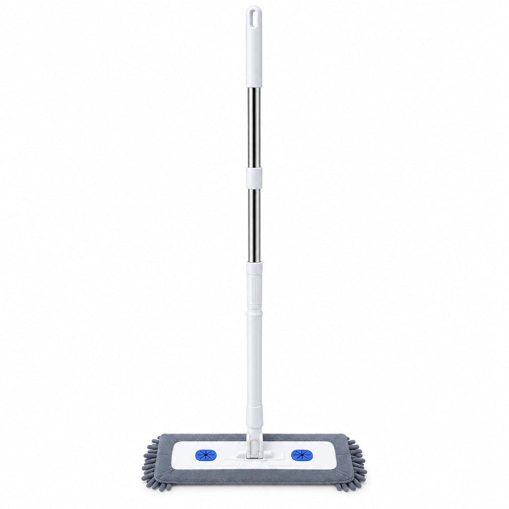 Multi-Functional Dust Mop and Microfiber Duster Cleaning Set – Extendable Handle Flat Floor Mop