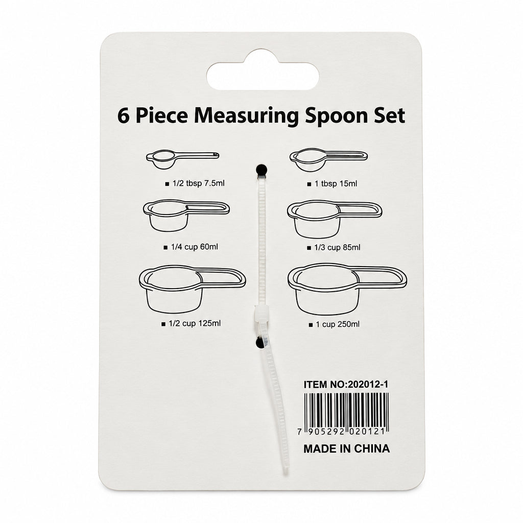 6-Piece Colorful Nesting Measuring Spoon and Cup Set – Kitchen Baking Utensils