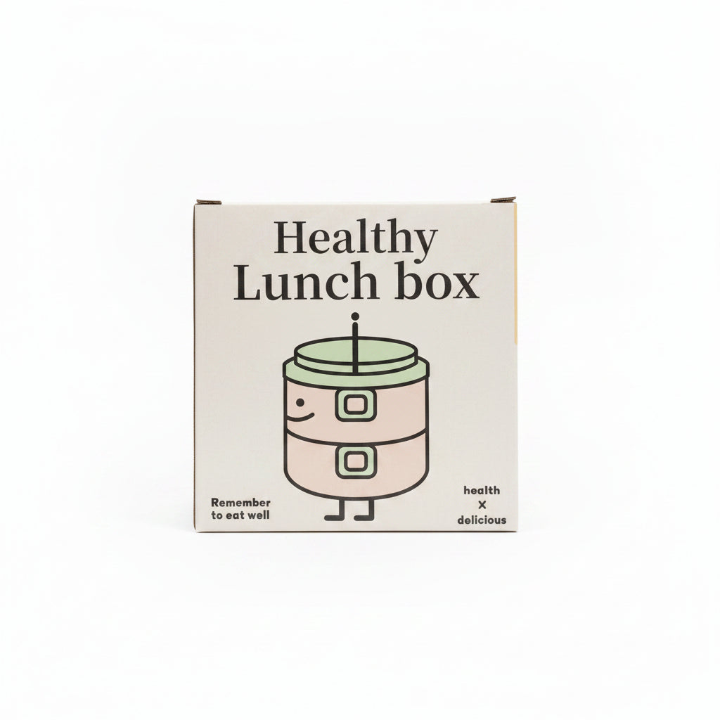 Double-Layer Stainless Steel Thermal Lunch Box – Cute Cartoon Insulated Bento Box for Kids and School