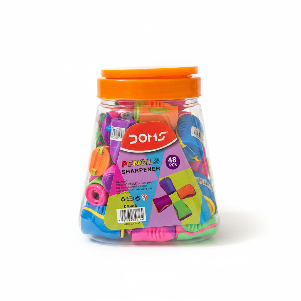 DOMS Shencai Mini Pencil Sharpener – Piece (Random Color)