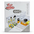 Fer Home King 5-Piece Clear Multi-Purpose Organizer Set with Lids